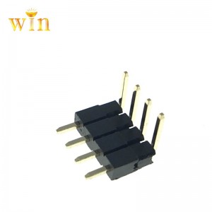 2.54mm 2p ~ 40p 90 ° Højre vinkel Two Plastics Added Pin Header Connector